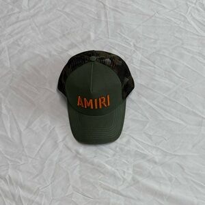 Amiri Green and Orange Men's Cap